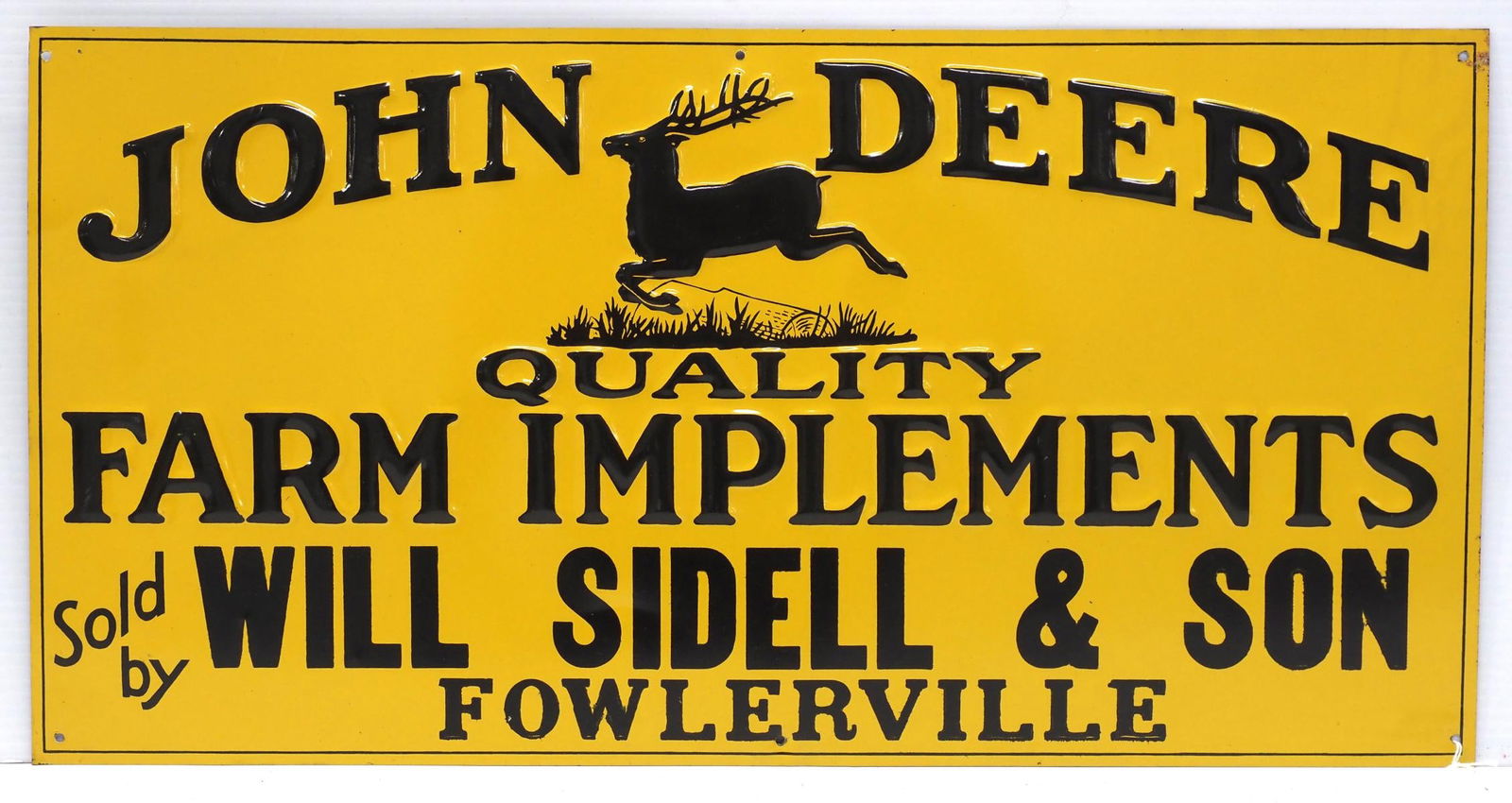 John Deere Farm Implements dealer sign (1 of 2)