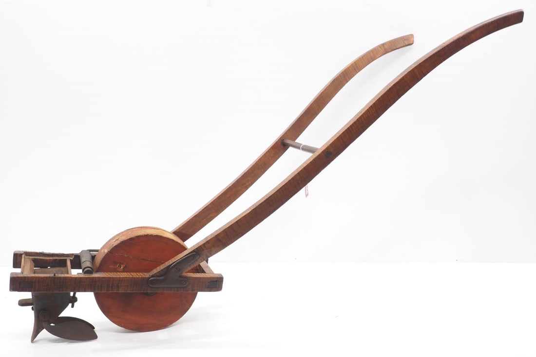 Early wooden push seeder (1 of 2)