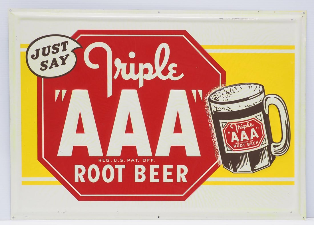 Triple AAA Root Beer sign (1 of 2)