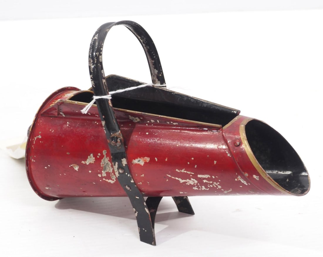 John B. Driscole patent model coal shuttle: John B. Driscole patent model coal shuttle, 9"x4"x6"H - Good with some paint loss