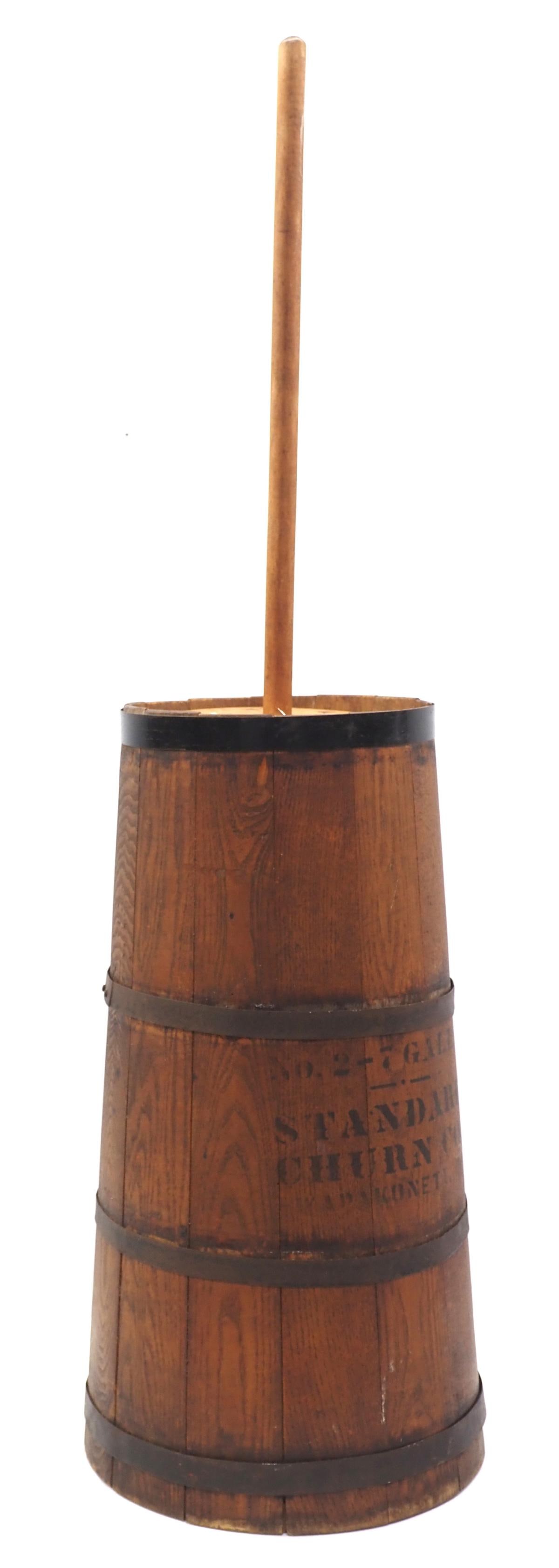 No.2 7-gallon wooden butter churn (1 of 3)