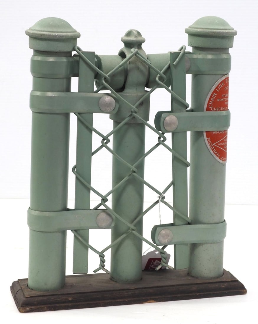 Salesman sample Chain Link Fence Co. fence (1 of 2)