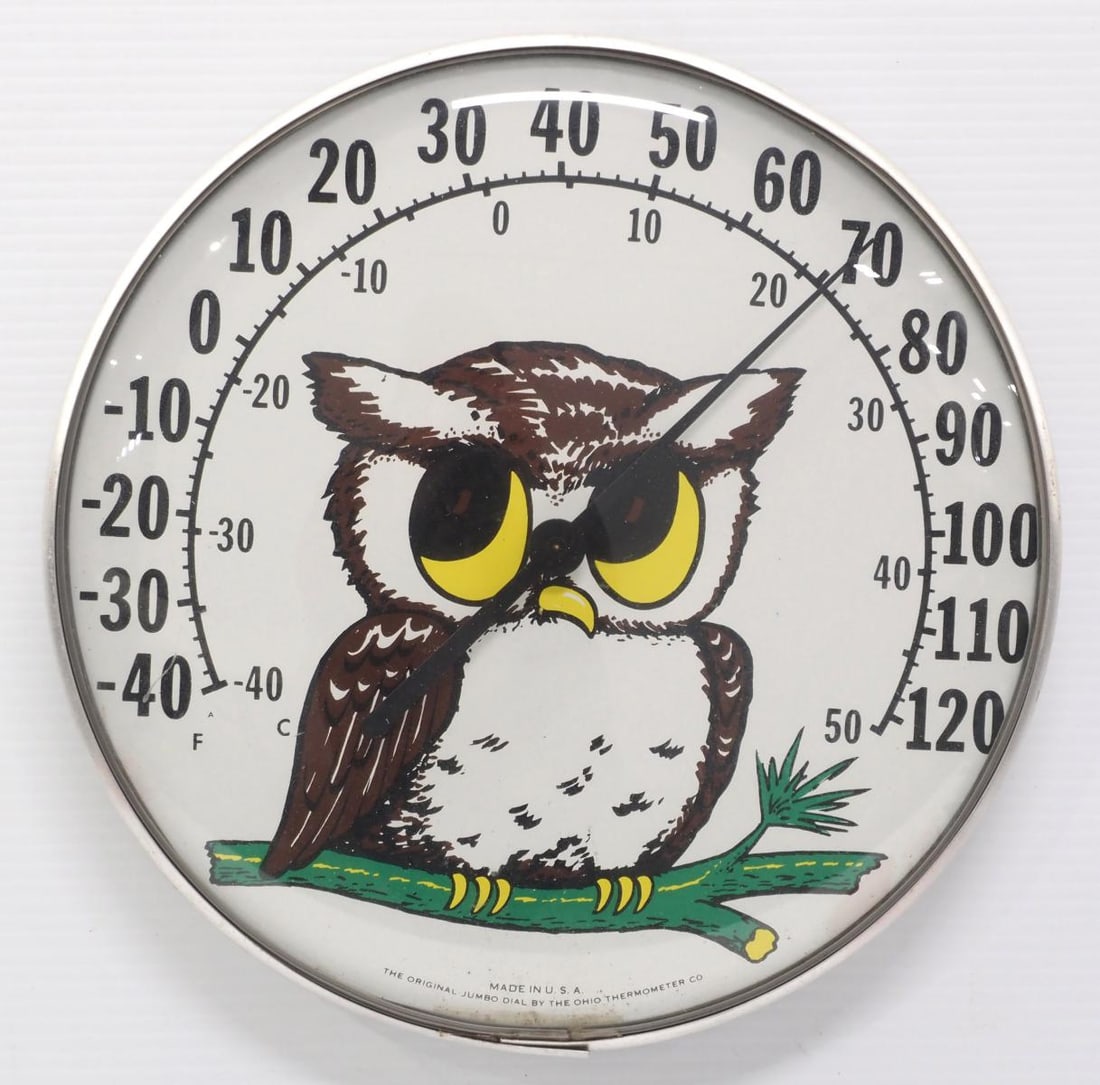Jumbo Dial Owl thermometer (1 of 3)