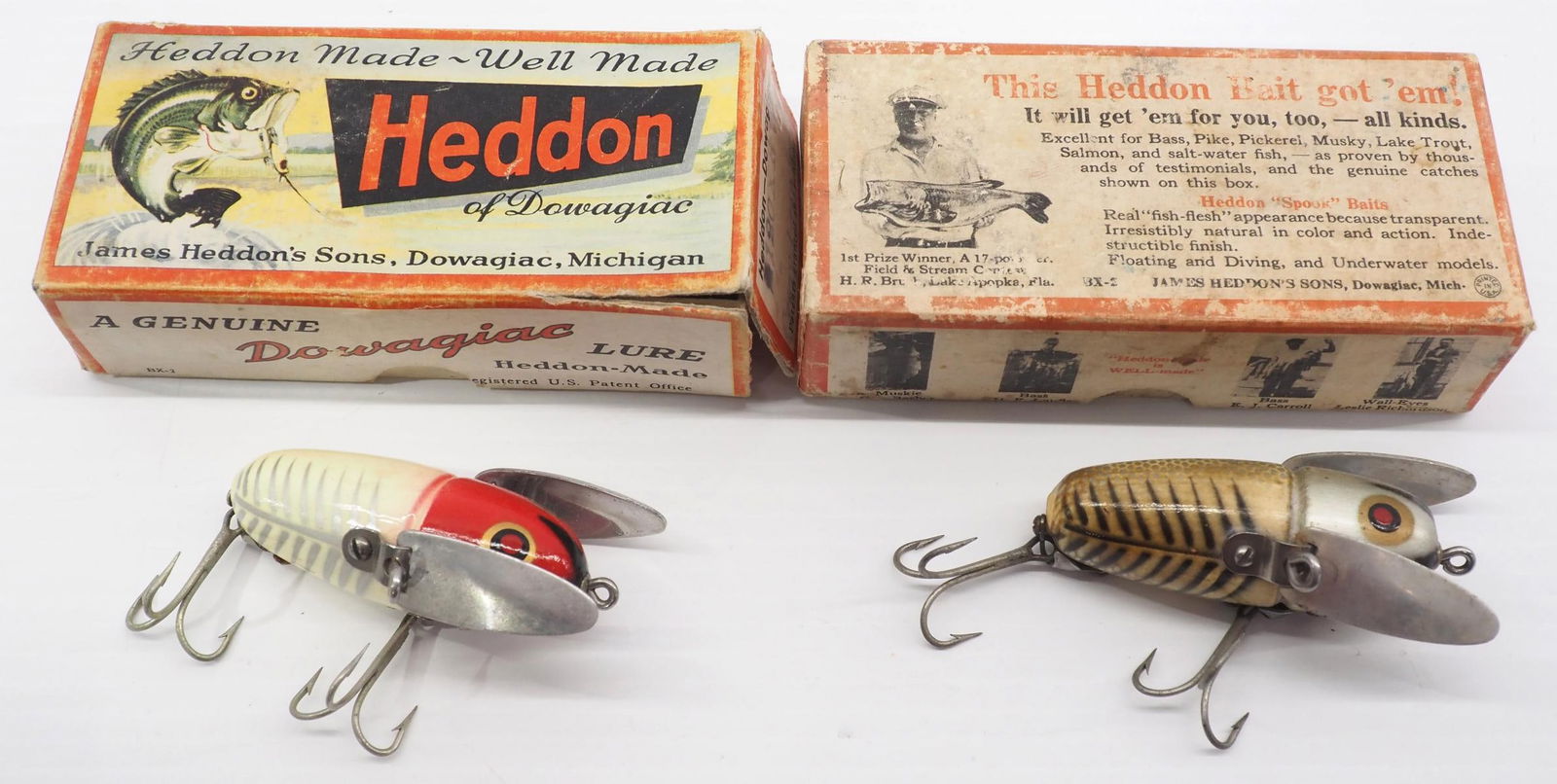 (2) Heddon Crazy Crawlers (1 of 3)