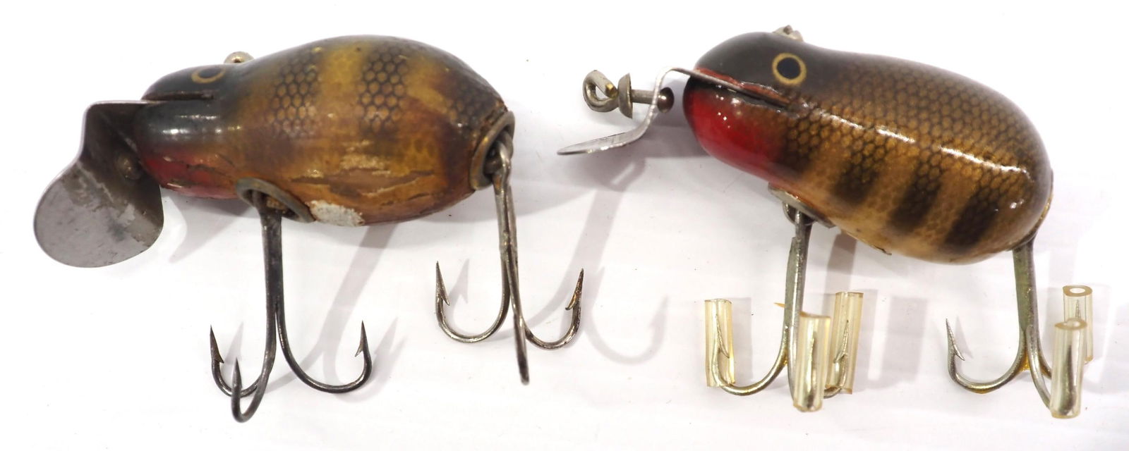 (2) Creek Chub Tiny Tims: (2) Creek Chub Tiny Tims: Pikie Scale -Near Mint / Perch -Good