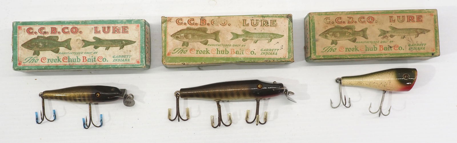 (3) CCB Co. lures with correct boxes (1 of 4)