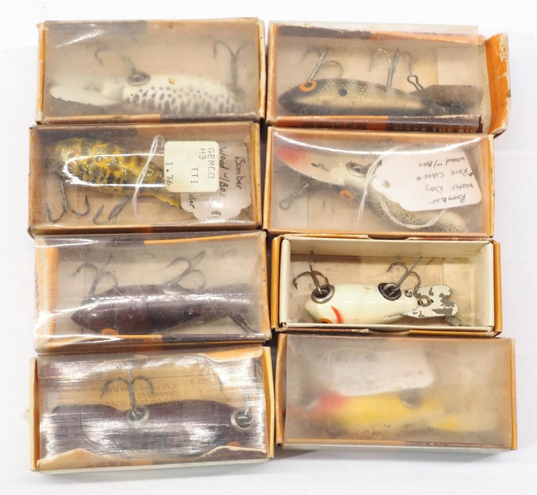 (8) Bomber lures with boxes (1 of 2)