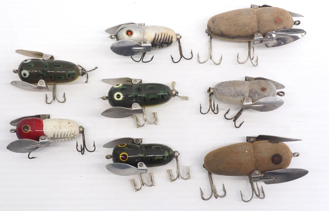 (8) Heddon Crazy Crawlers (1 of 2)