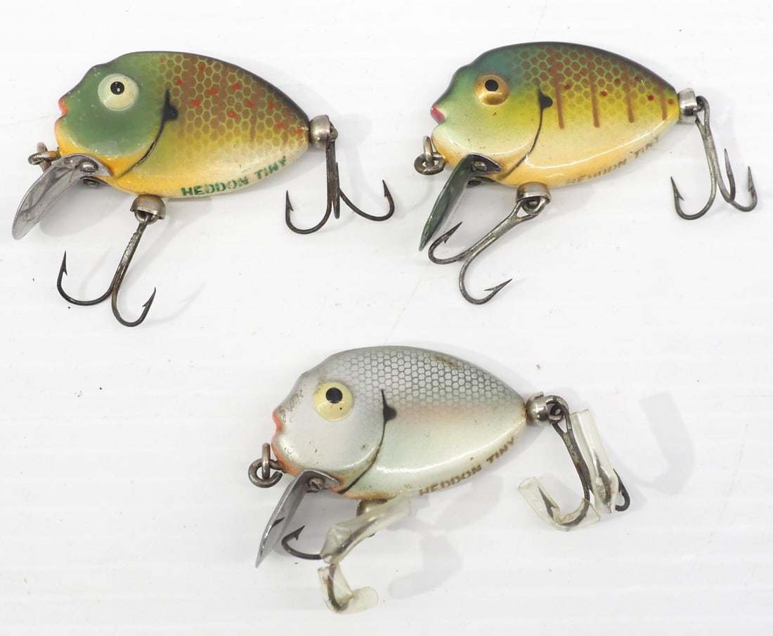 (3) Heddon Tiny Punkin Seed Spook lures (1 of 2)
