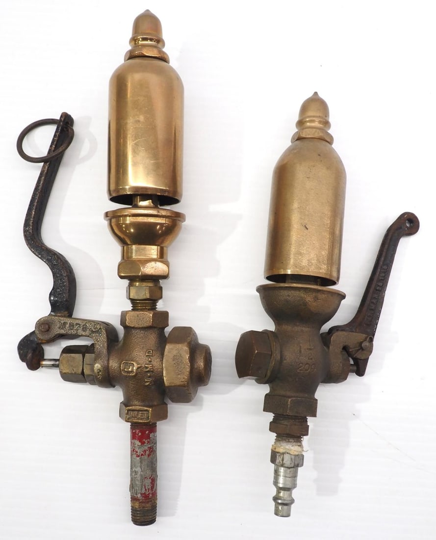 (2) Brass steam whistles (1 of 2)