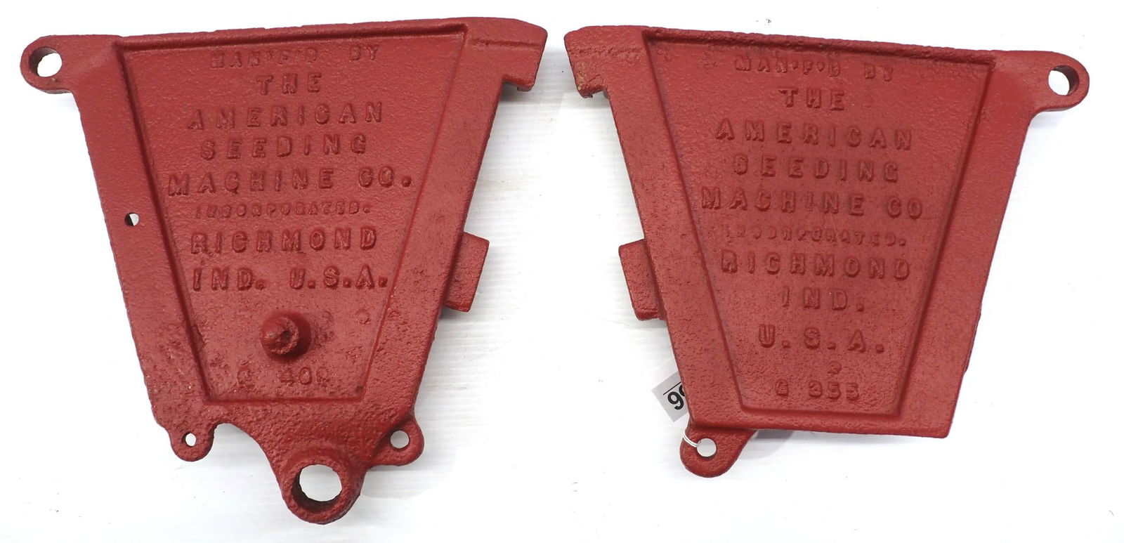 Pair of cast iron American box ends (1 of 2)