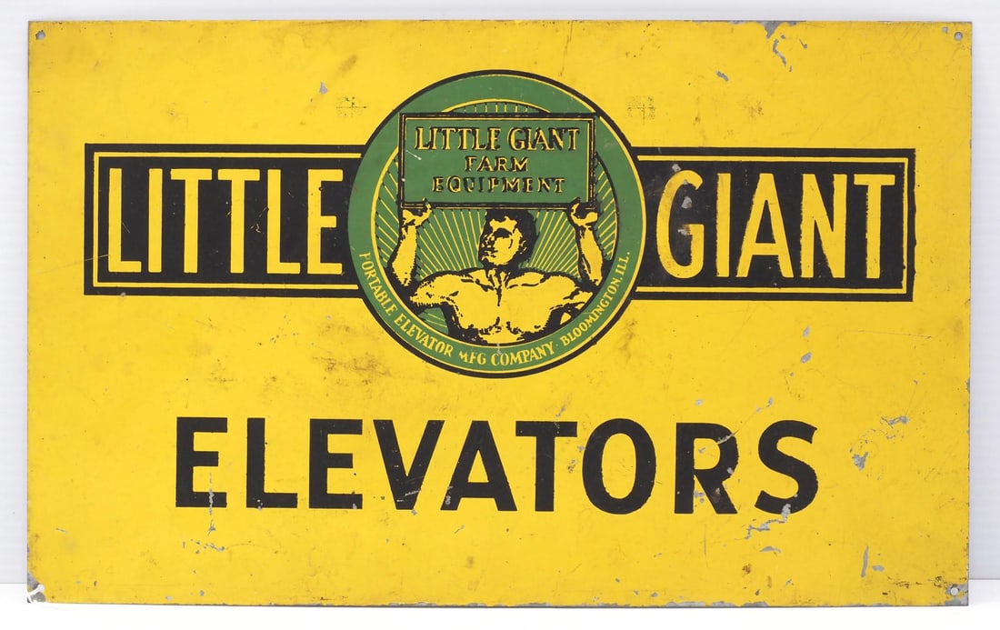 Little Giant Elevators sign: 17"x10.5" SST Little Giant Elevators sign - Fair