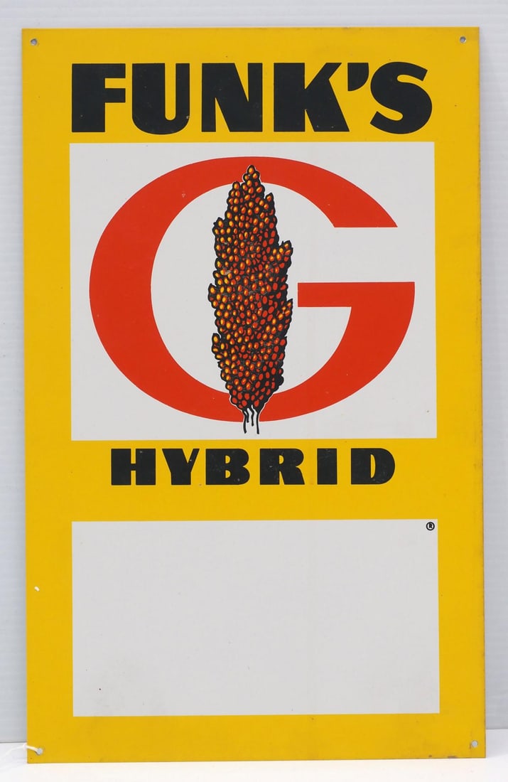 Funk's G Hybrid unmarked dealer sign (1 of 2)