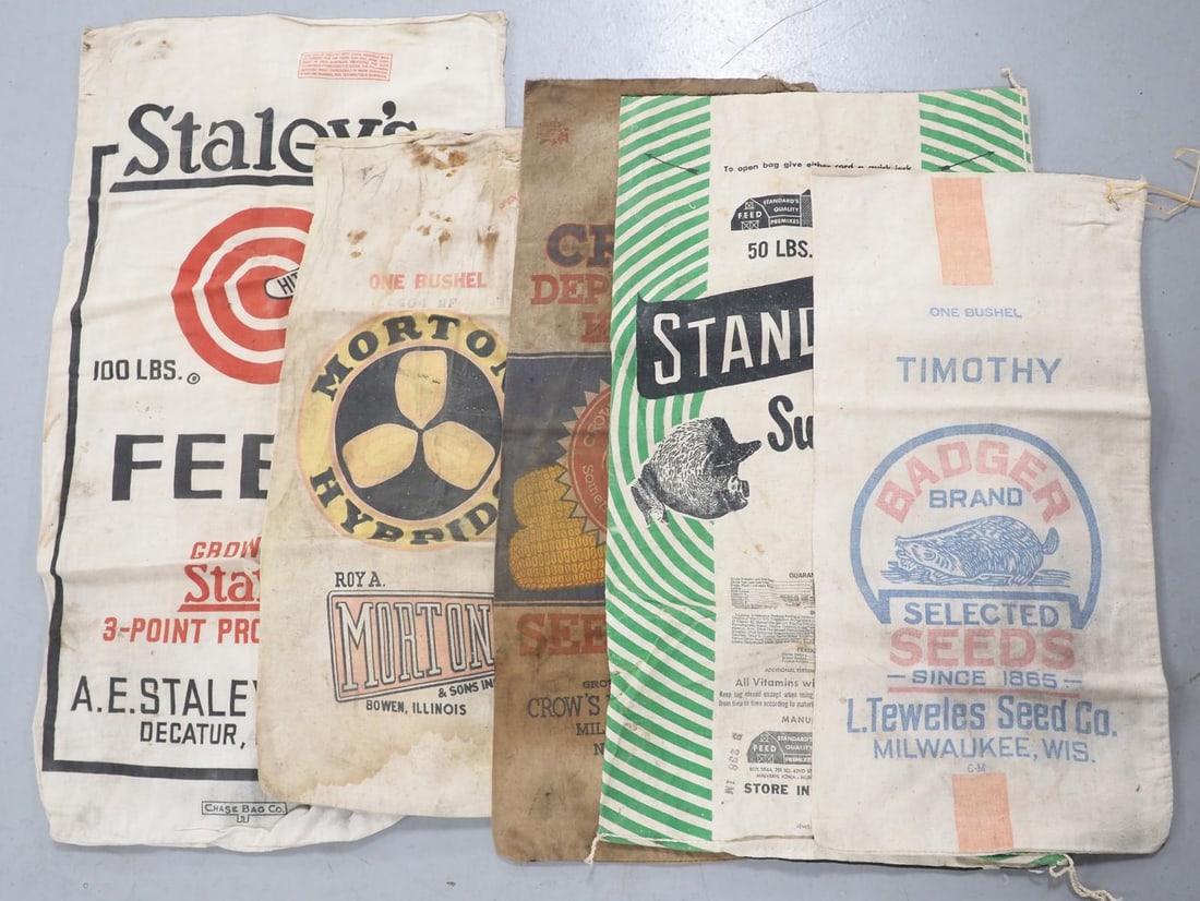 (5) Cloth seed bags with colorful graphics (1 of 1)