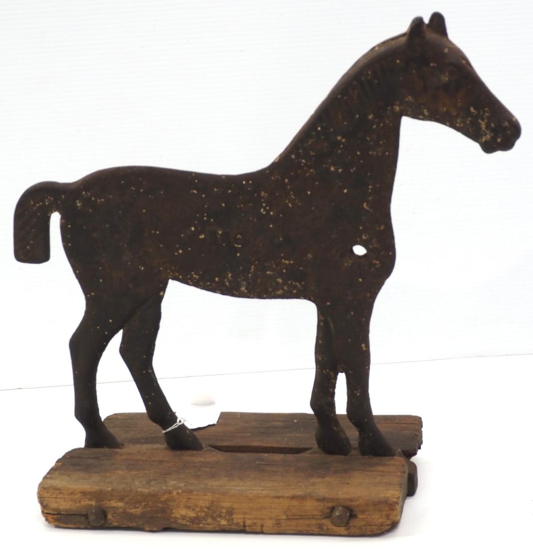 Dempster cast iron bobtail horse windmill weight (1 of 3)