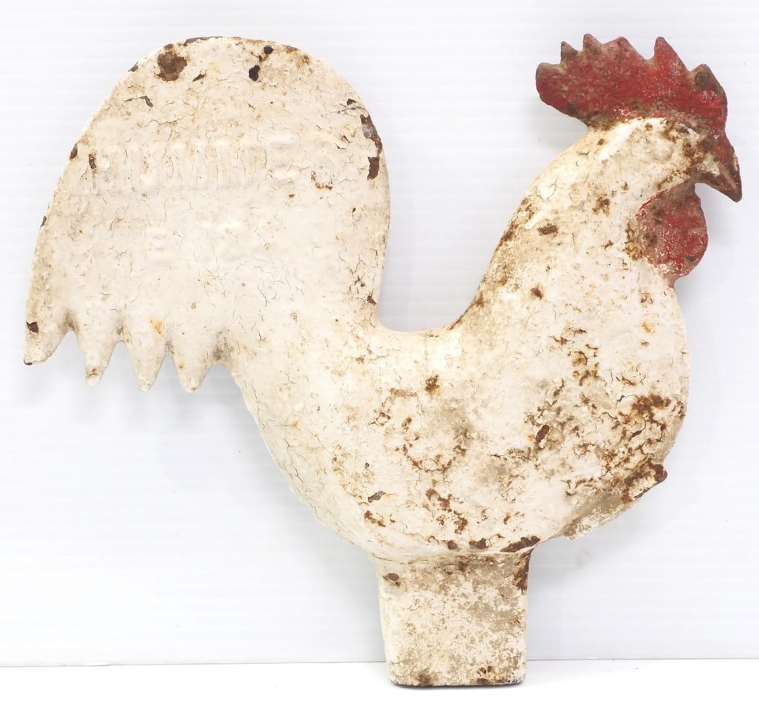 Hummer E184 cast iron rooster windmill weight (1 of 3)