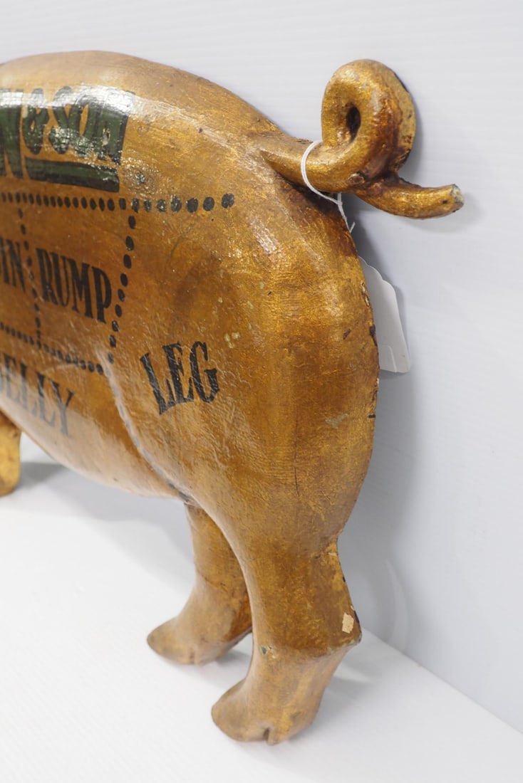 Pig-shaped butcher trade sign - 2