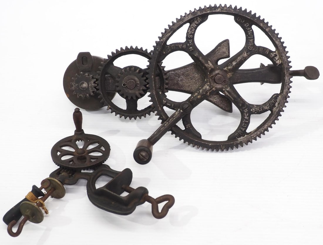 Hand-crank grinder / table-mount string winder (1 of 5)