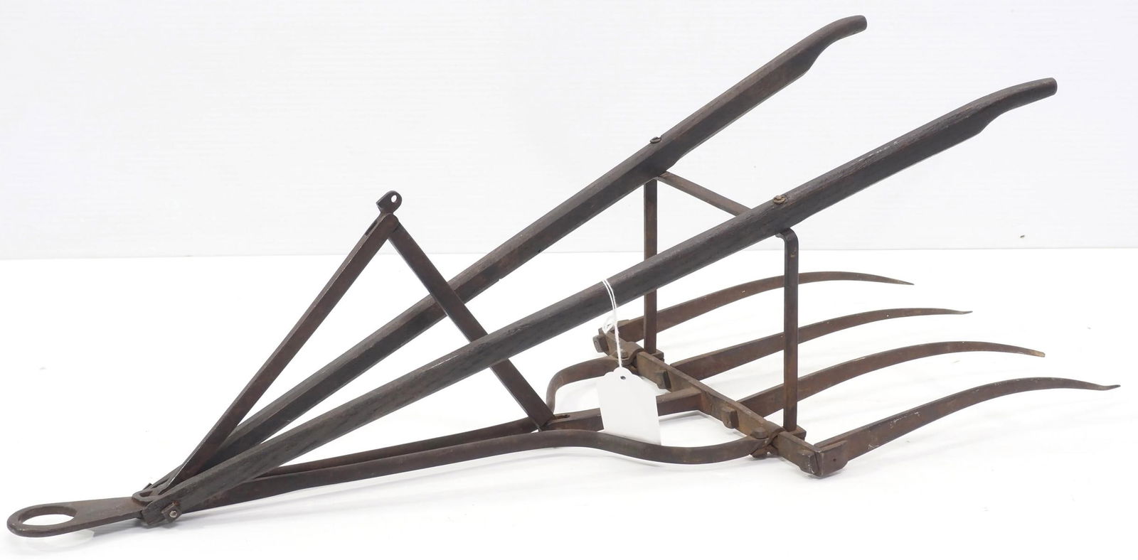 Salesman sample wood & cast iron hay fork (1 of 4)