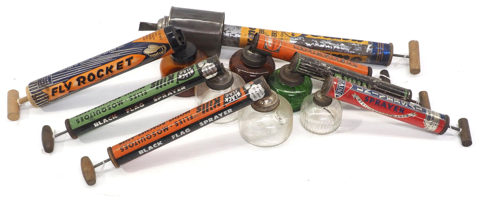 (7) Different cattle sprayers: (7) Different cattle sprayers