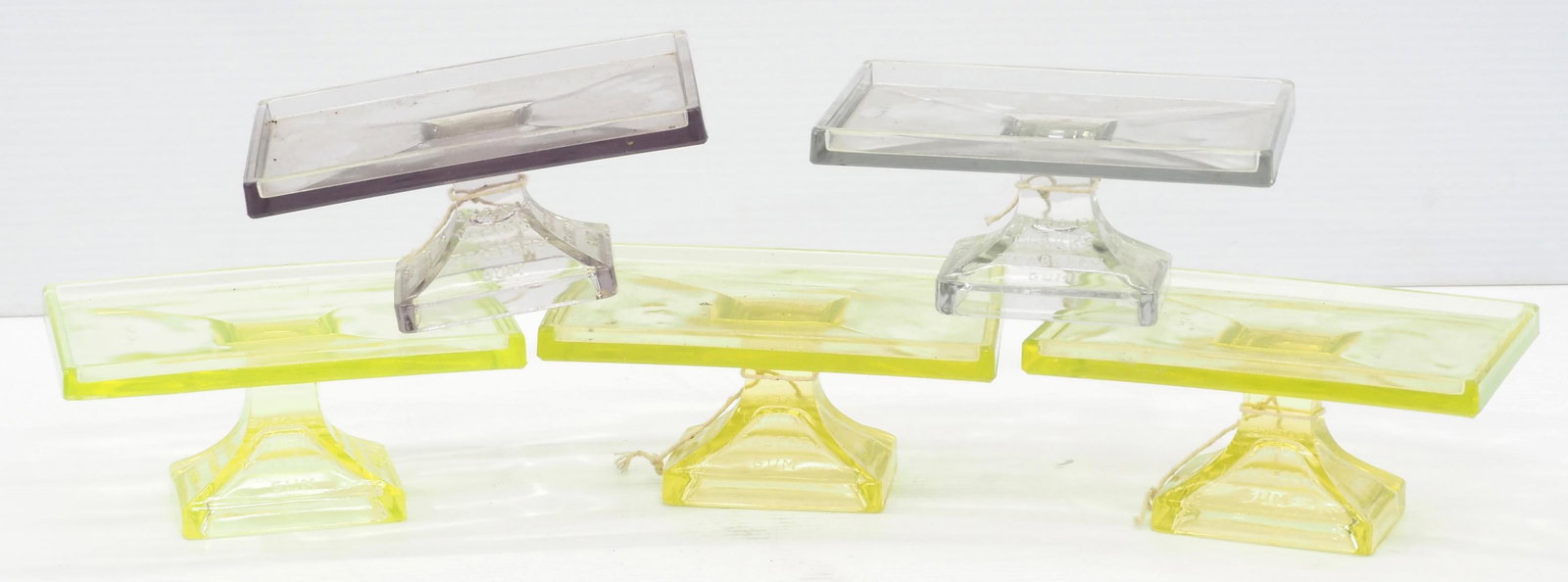 (5) Clark's Teaberry Gum glass display stands (1 of 4)