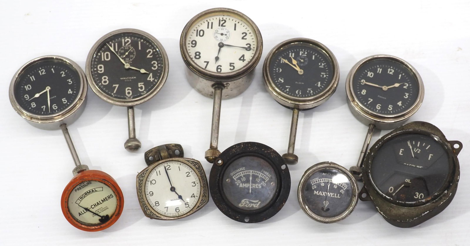 (10) Assorted gauges & clocks (1 of 3)