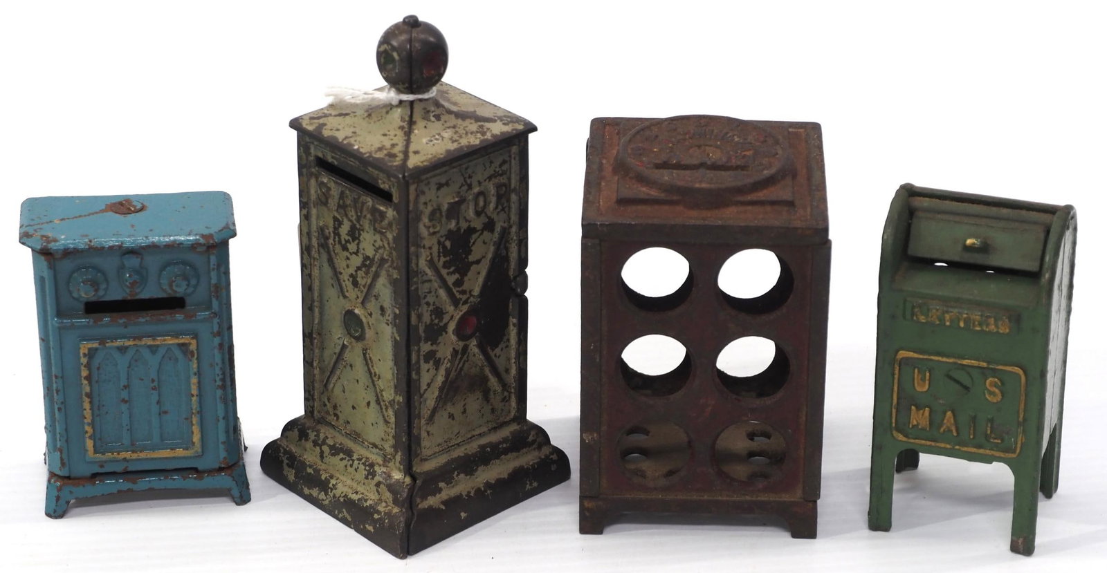 (4) Cast iron banks (1 of 3)