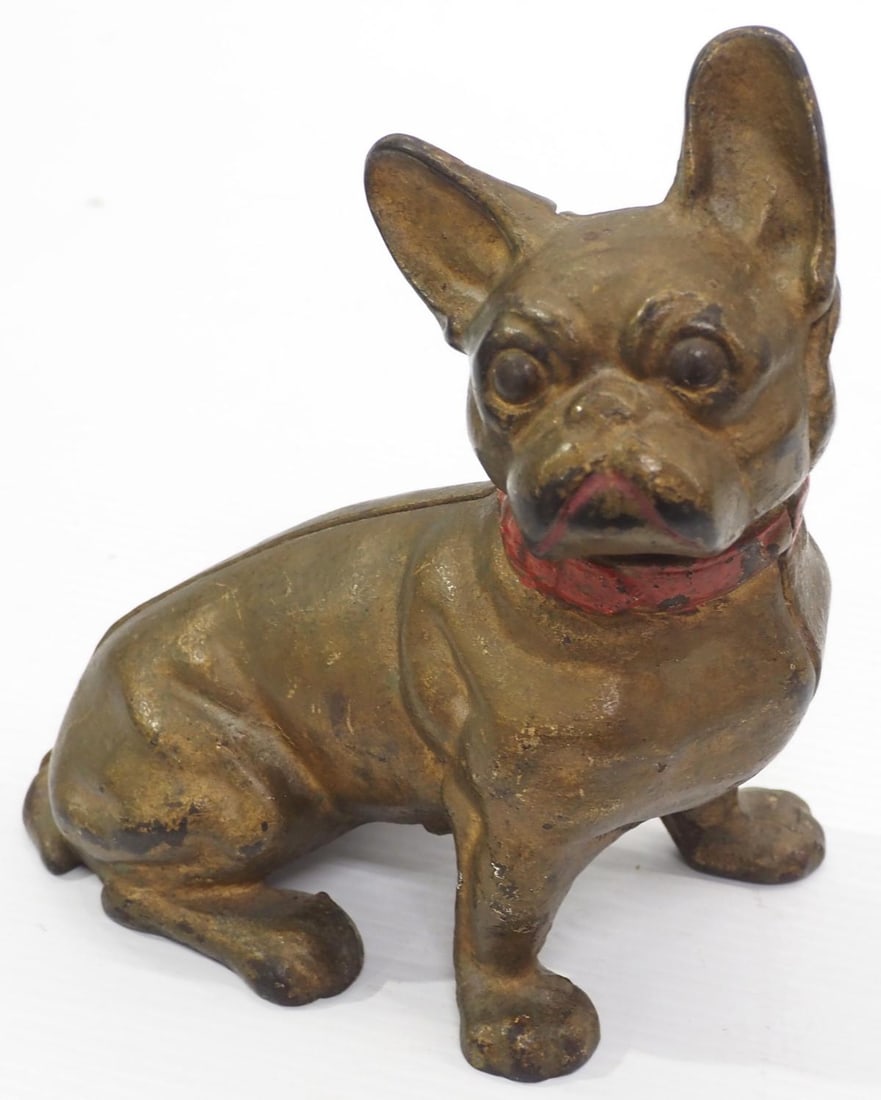 French bulldog cast iron doorstop: French bulldog cast iron doorstop, 7.75"H
