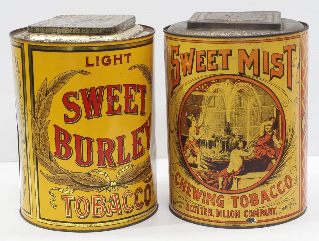 (2) Large tobacco tins (1 of 2)