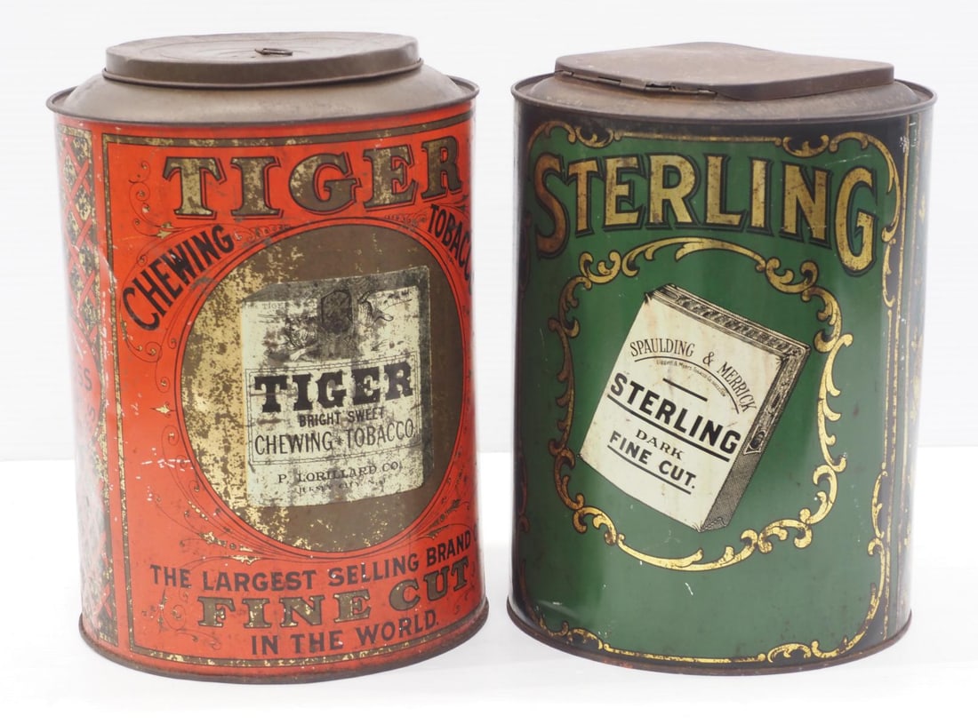 (2) Large tobacco tins (1 of 2)