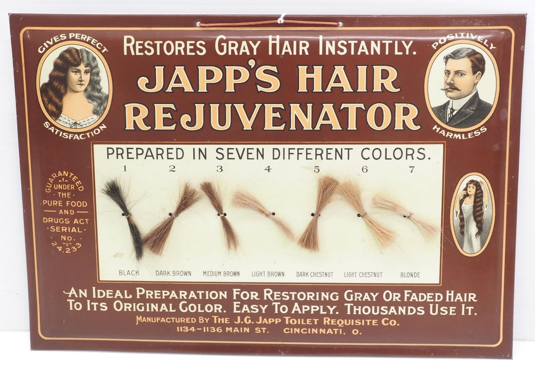 Japp's Hair Rejuvenator stand-up display (1 of 2)