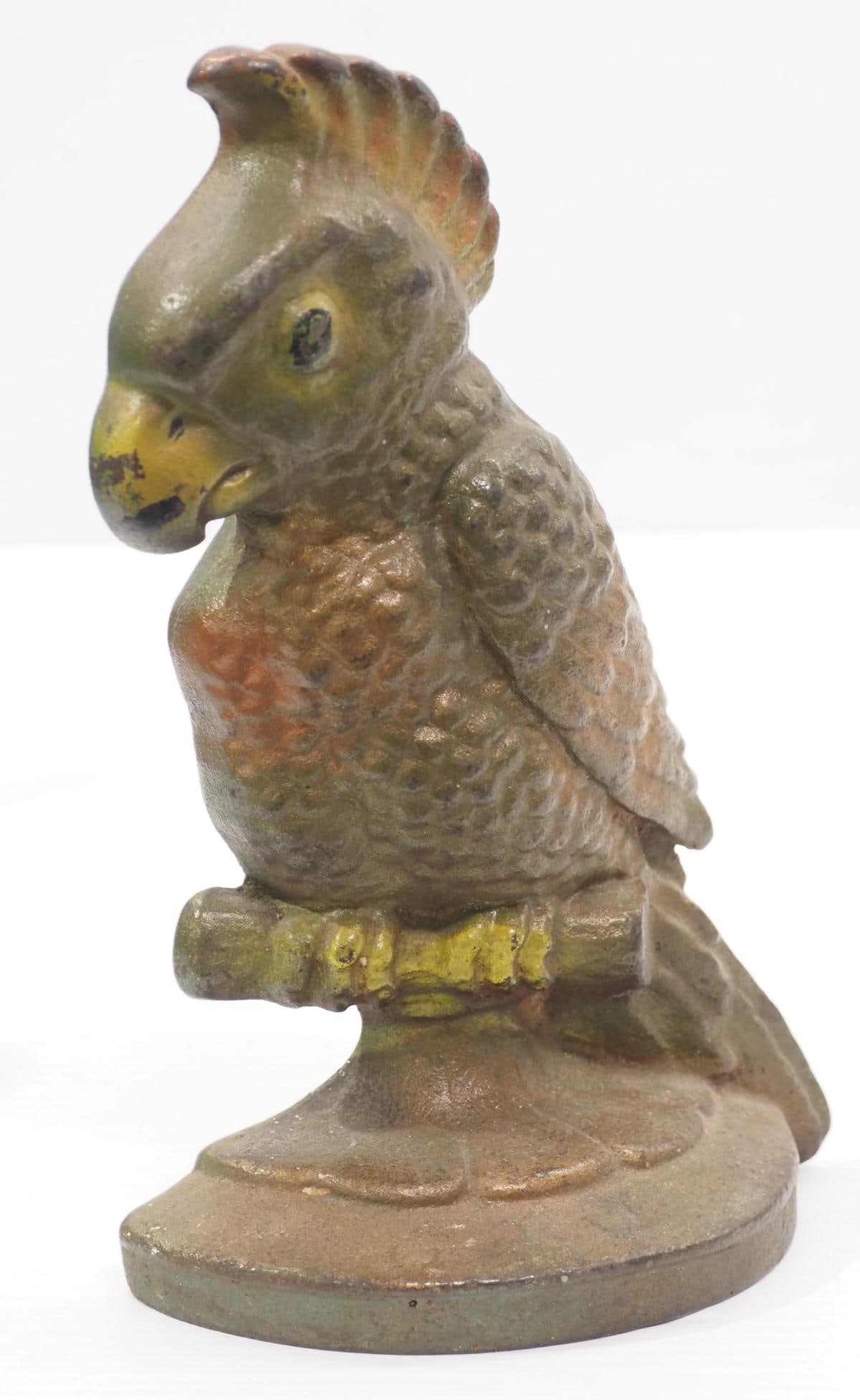 Parrot cast iron doorstop (1 of 2)