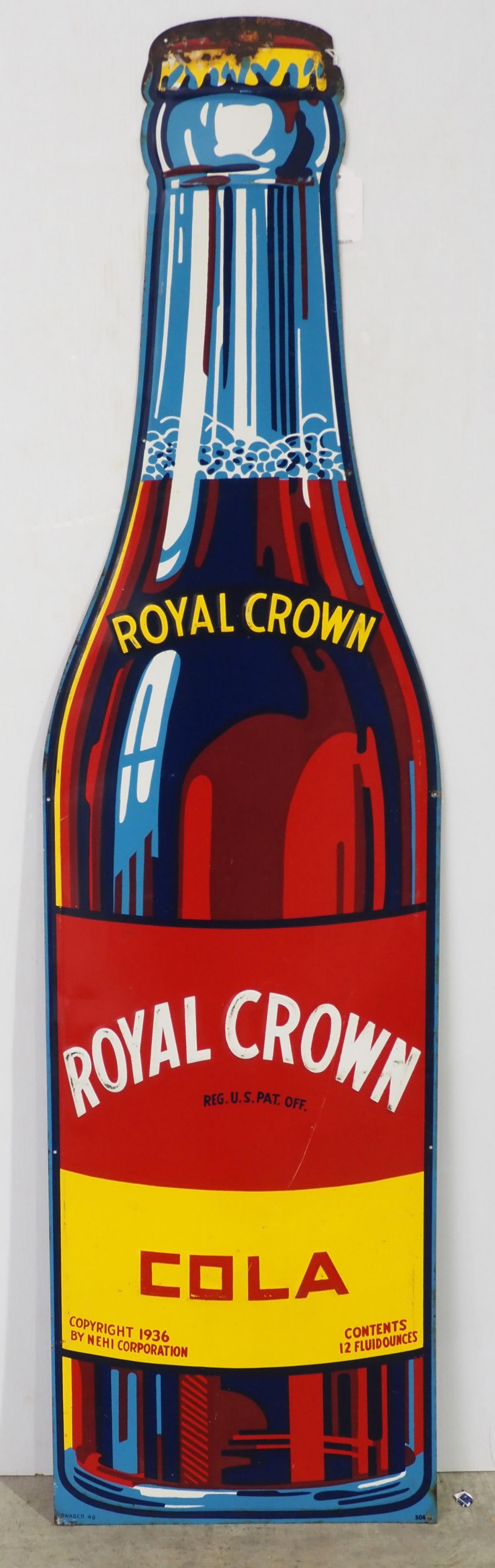 Royal Crown Cola bottle-shaped sign (1 of 4)