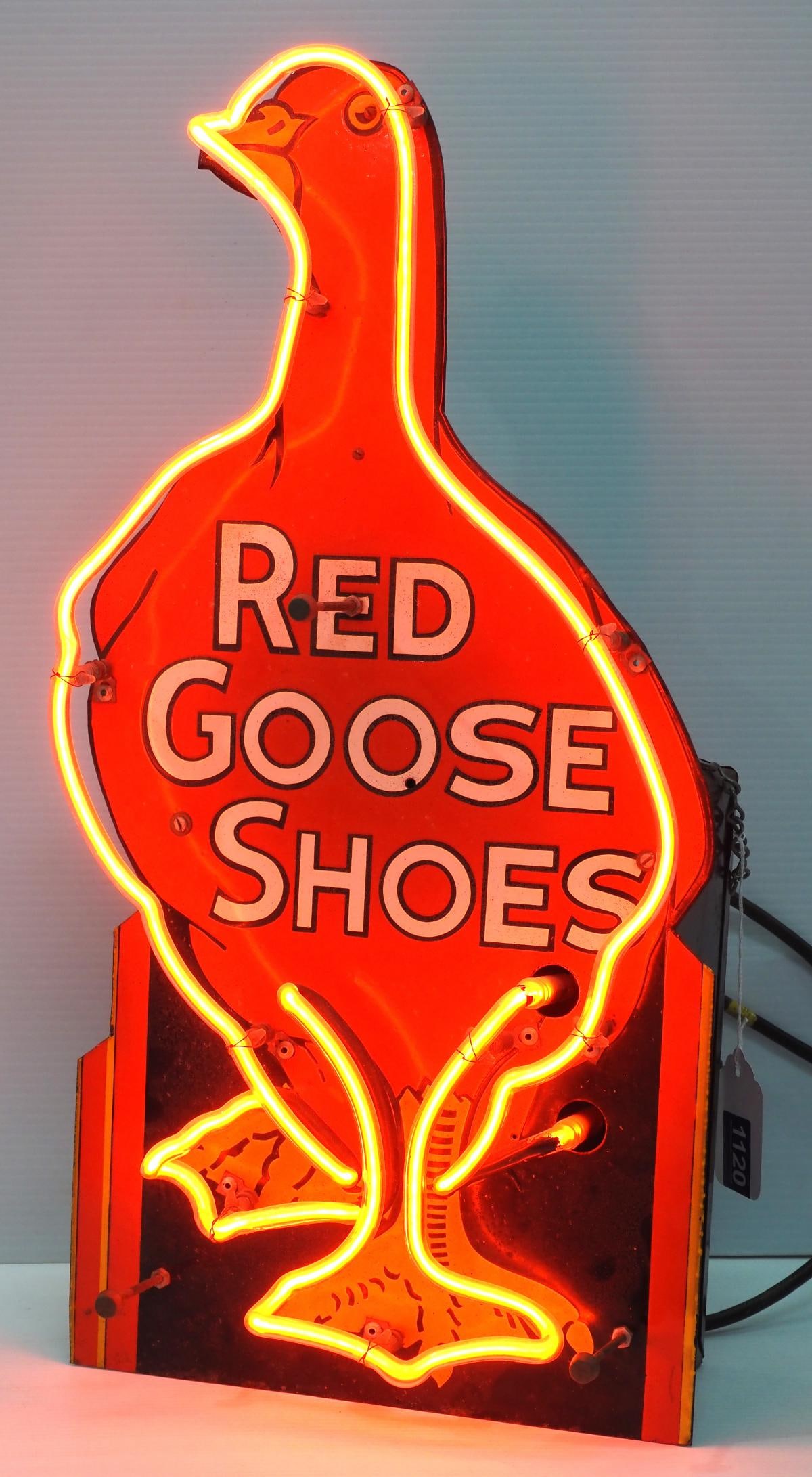 Red Goose Shoes neon sign, WOW! (1 of 5)