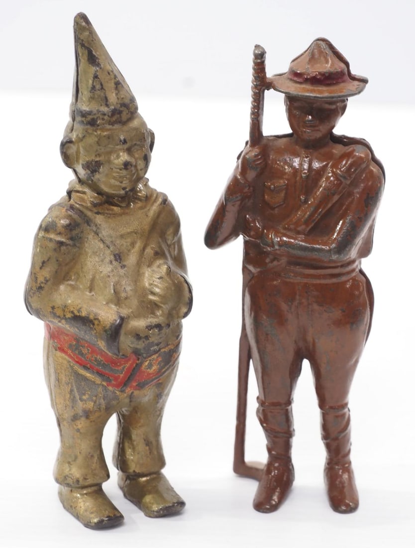 (2) Cast iron figural banks (1 of 2)