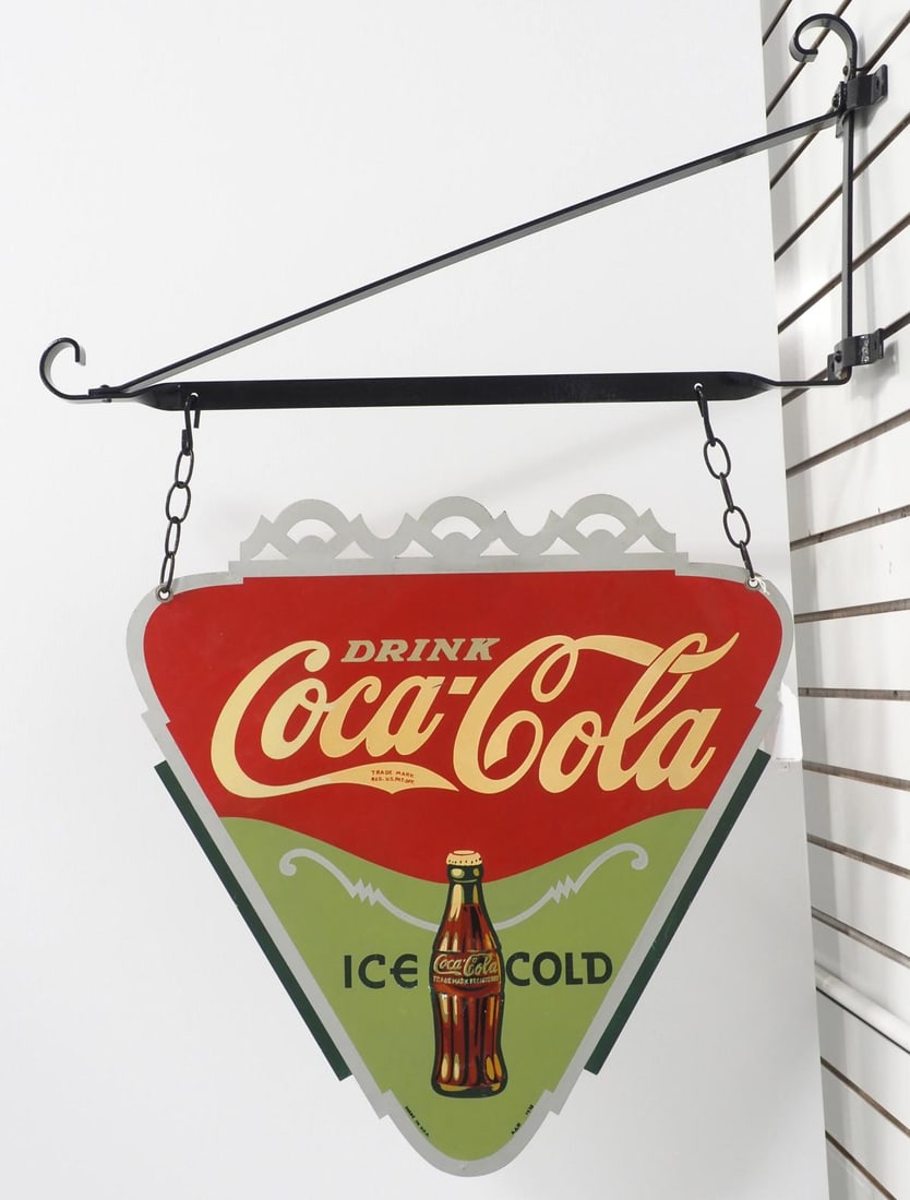 Drink Ice Cold Coca Cola hanging sign (1 of 8)