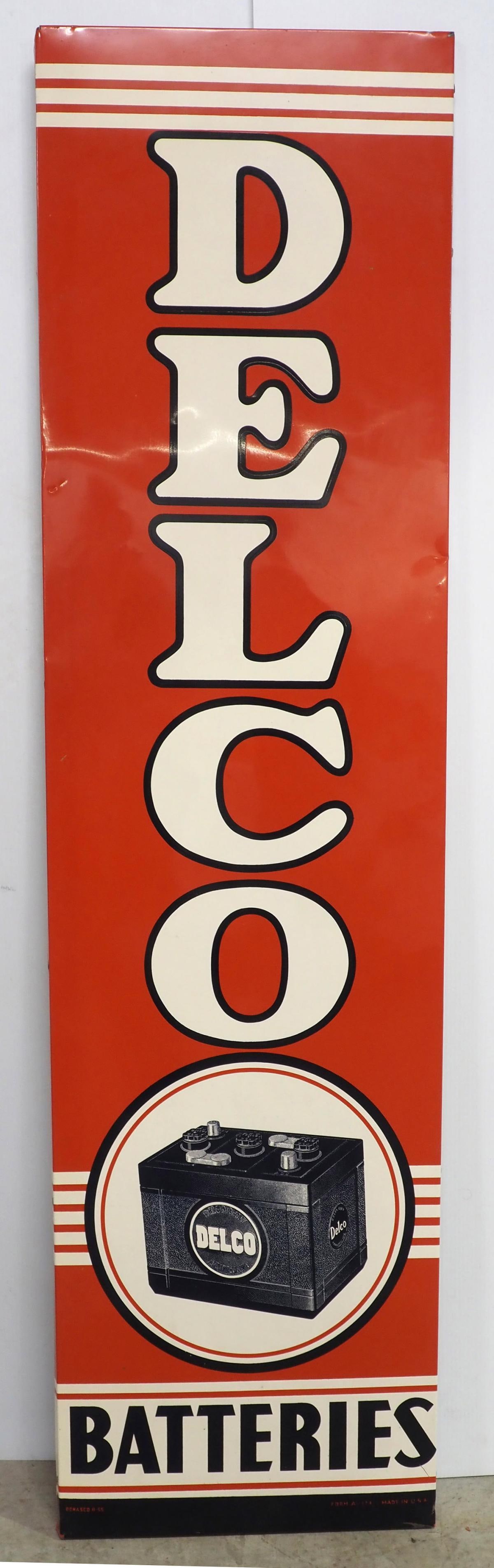 Delco Batteries self-framed sign (1 of 4)