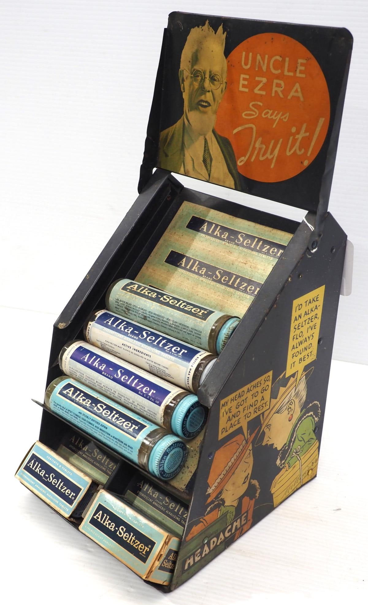 Alka Seltzer tin countertop display (1 of 2)