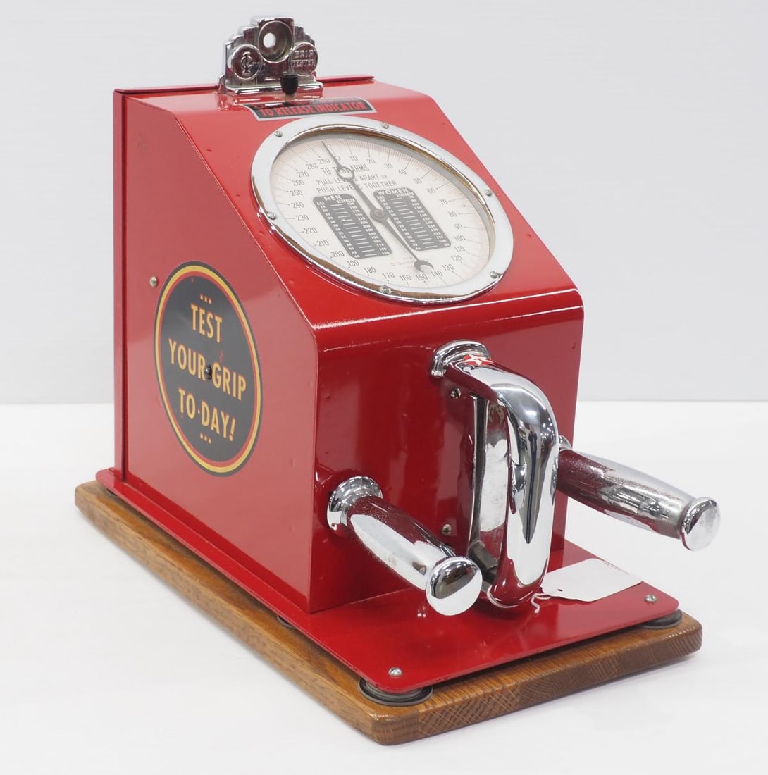 1931 1-cent grip tester trade stimulator - 2