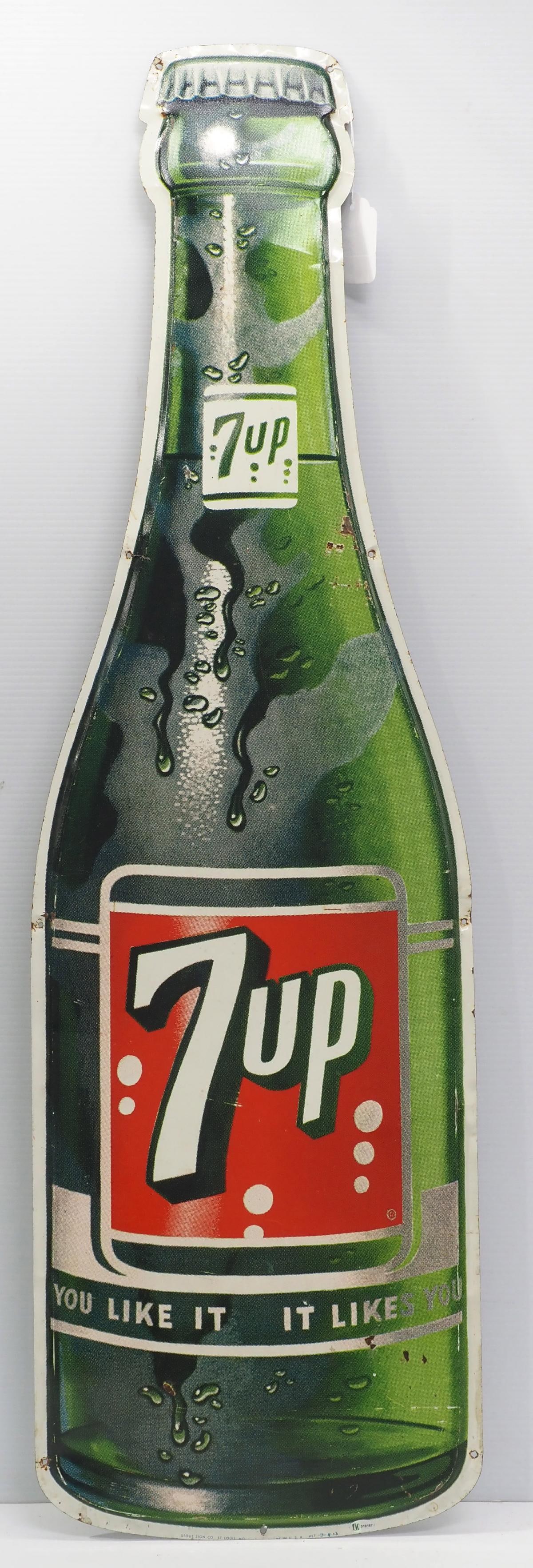 7-Up bottle shaped sign (1 of 3)