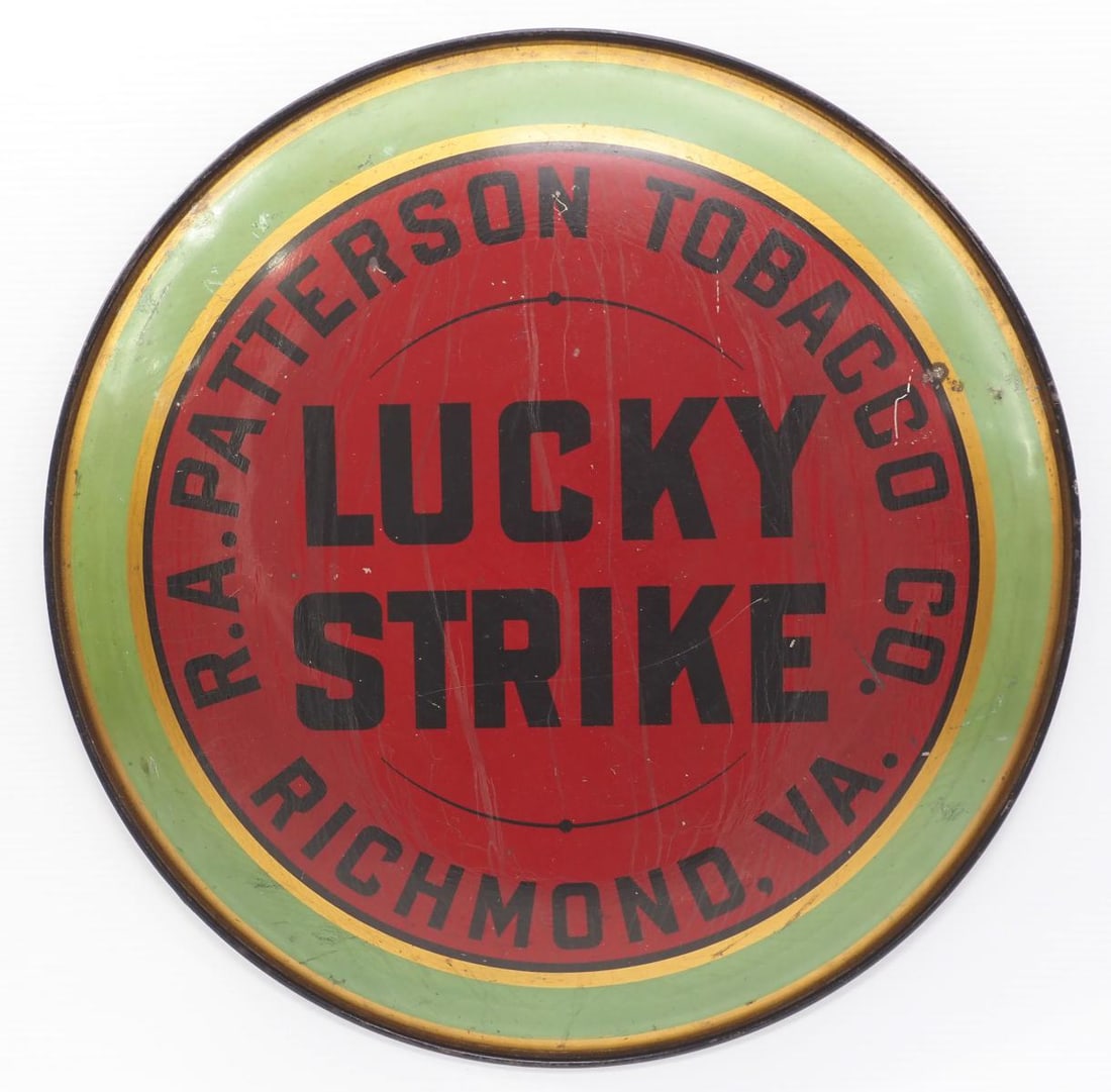 Lucky Strike convex sign with great color (1 of 3)