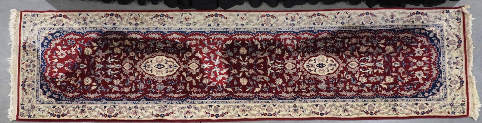 Oriental Runner: Oriental Runner, 8'6" x 31" Condition NOTICE! VERY IMPORTANT! Chupp Auctions is pleased to issue an opinion on any lot; the absence of a condition report does not indicate that a lot is in perfect con