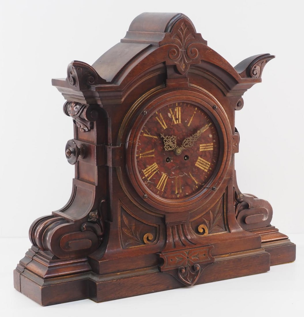 Early Ringuet A. Paris Walnut Bracket Clock (1 of 7)