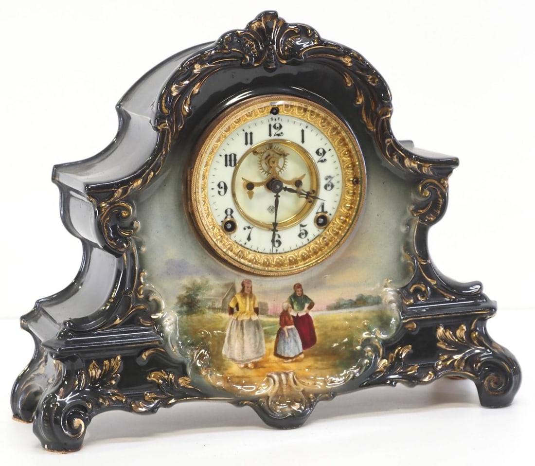 Royal Bonn Porcelain Cased 'LaNord' Shelf Clock (1 of 5)