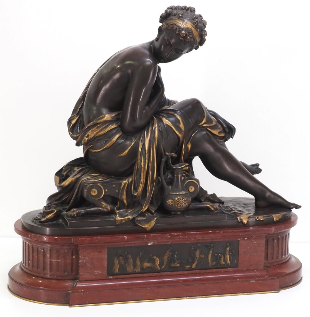 19th Century French Bronze Sculpture of Greek Poet (1 of 6)