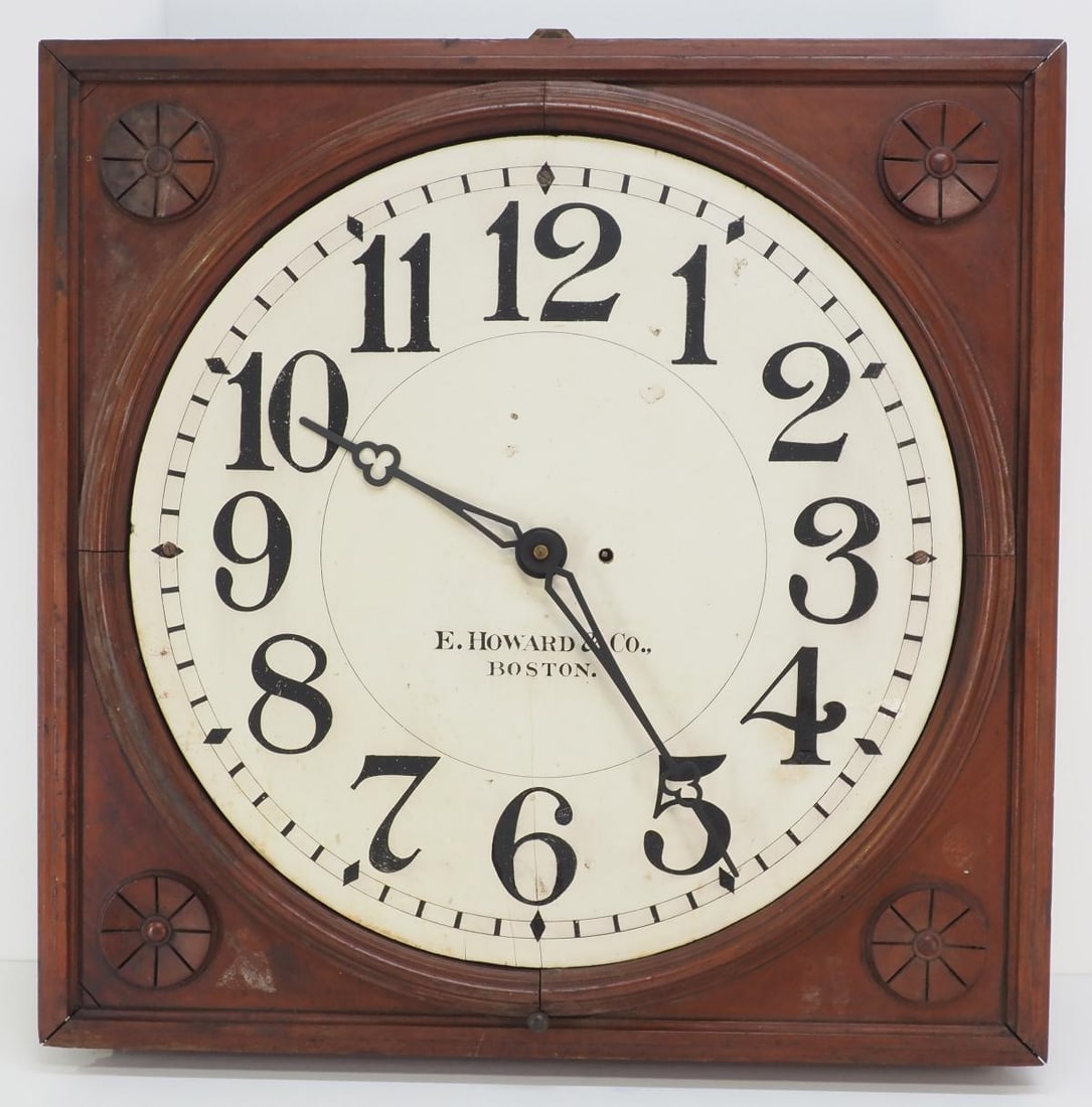 E. Howard & Co. Oversized Wood Cased Gallery Wall Clock (1 of 6)