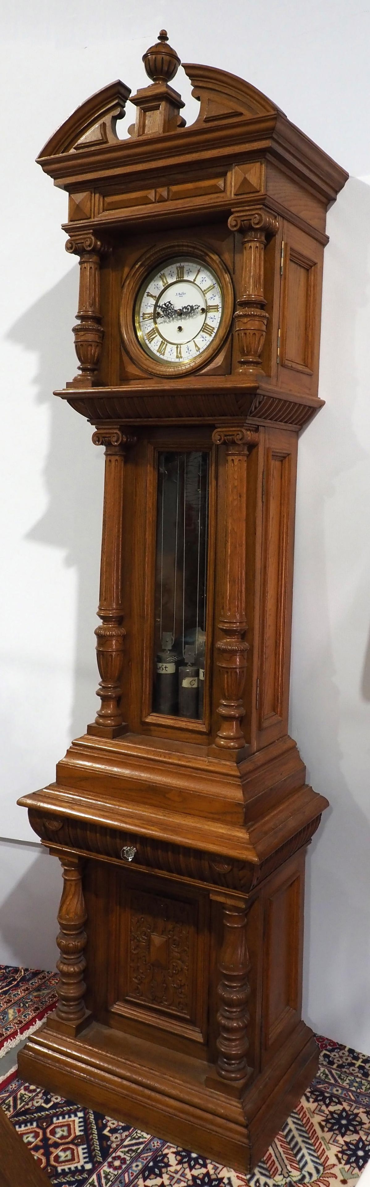 John Salfer, Austrian Tall Case Grandfather Clock c.1889 (1 of 11)