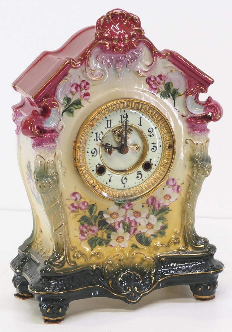 Royal Bonn Porcelain Cased 'LaTosca' Shelf Clock (1 of 3)