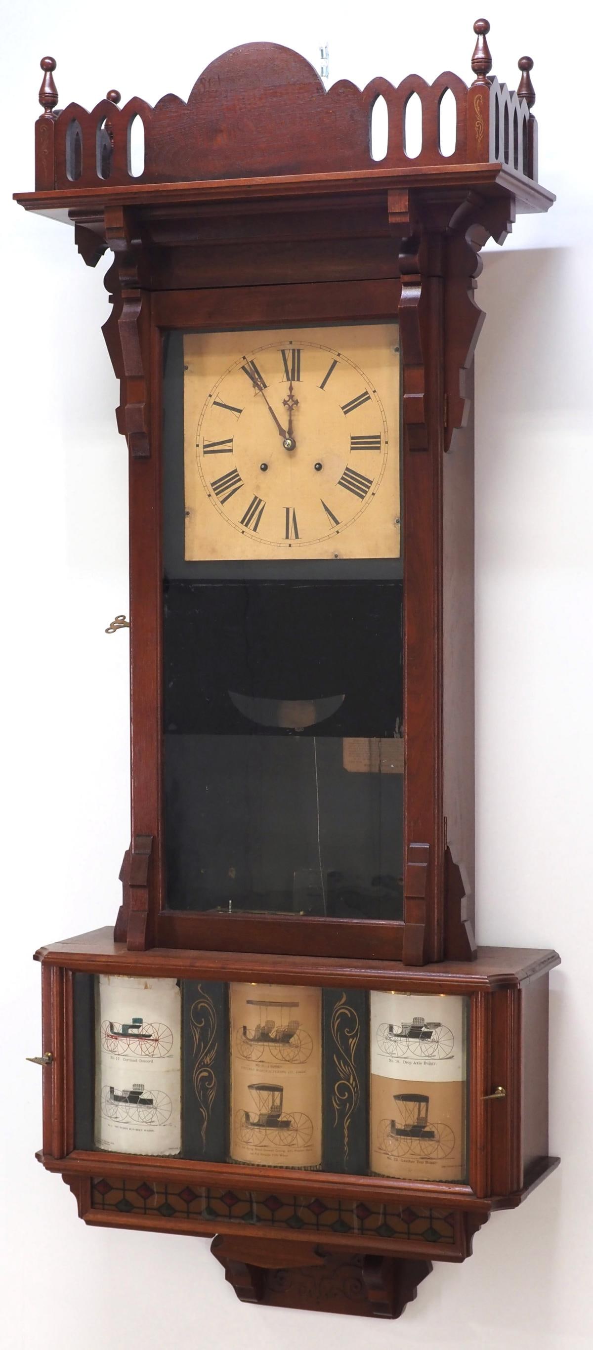 Scarce Sidney Advertising Wall Regulator Clock (1 of 9)