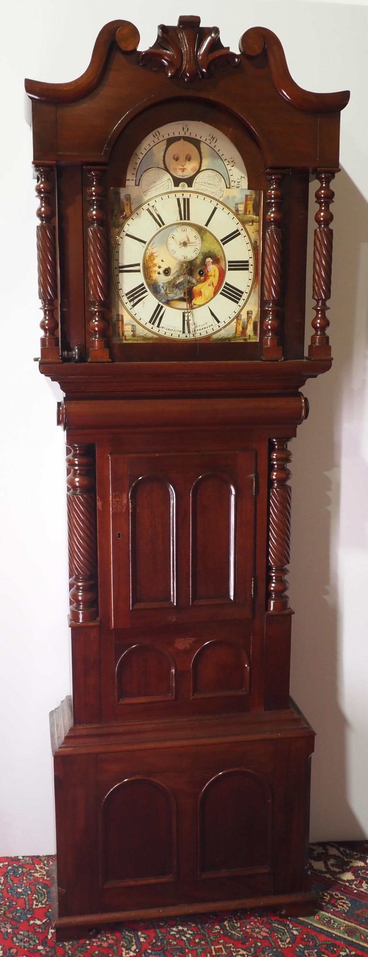 19th Century Welsh 8-Day Tall Case Grandfather Clock (1 of 6)